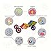 Security Magnetic Building Blocks Stacking Toys for Boys Girls, Magnet Tiles Kits for Kids (Above 3 Year-Old ) - 46 PCS