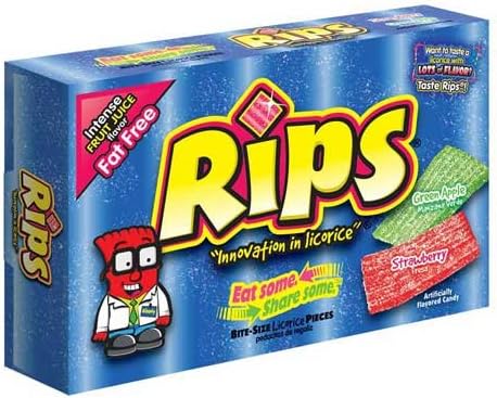 Rips Strawberry Apple Bite Size Sugar Candy, 3.5 Ounce -- 12 per case.