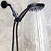 6 Function Handheld Shower Head Kit - High Pressure, Removable Hand Held Showerhead With Hose & Mount And Adjustable Rainfall Spray, 2.5 GPM - Oil-Rubbed Bronze