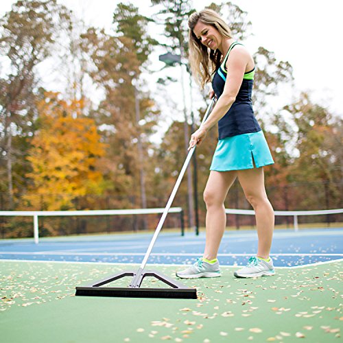 bigWISP, Lightweight Push Broom Best Outdoor Broom for Leaves, Garage and Decks with Bristle Seal Technology (18")