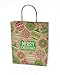 Christmas Large Gift Bags Kraft with Glitter, 10 Pack