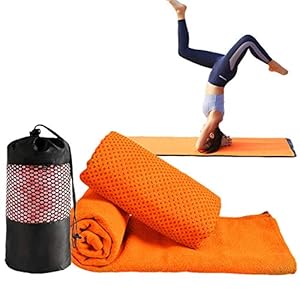 Cheaonglove Yoga Towel Yoga Towel Non Slip Hot Yoga Towel Yoga Towels Fitness Mats Towel Non Slip Exercise Mat Towel Yoga Mat Sweat Towel Mat Towel For Exercise orange,-