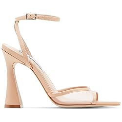Steve Madden Women's Beki Heeled Sandal, Natural, 6
