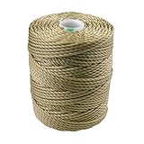 C-Lon Tex 400 Heavy Weight Bead Cord, Flax - 1.0mm, 39 Yard Spool