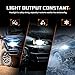 SEALIGHT 9005 LED Headlight Bulb, HB3 LED Bulb, High Beam, Fog Light, Compact Fanless Design, 6500 Lumens, 6000K Cool White, 12 CSP Chips