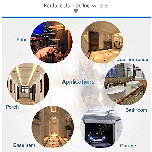 Motion Sensor Light Socket, PIR Motion E26 Screw Bulb Adapter