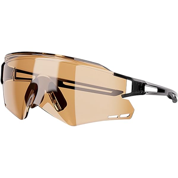 BBB Cycling Sports Glasses With 3 Interchangeable Lenses Lightweight Sunglasses Uv Protection Half Frame For Bike Riding Men Women Glossy Red Impulse Bsg 62 - View #4