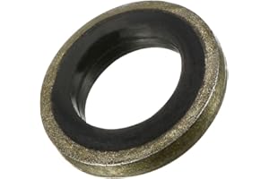 MECCANIXITY Bonded Sealing Washers M8 13.5x8x2mm Carbon Steel Nitrile Rubber Gasket, Pack of 10