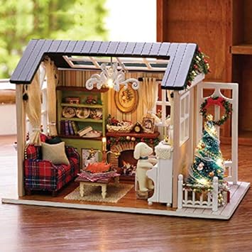 diseño de casa de muñecas de madera