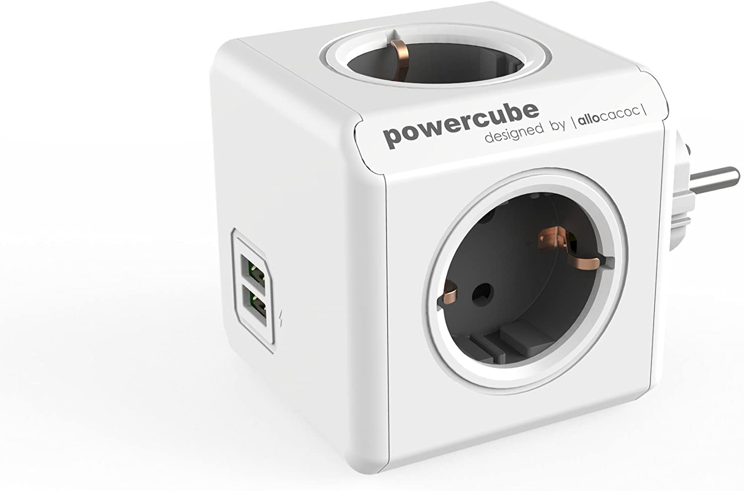 Allocacoc DEORPC – PowerCube, Grey, 1202GY/DEOUPC
