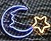 Neon Light Sign Blue Moon Star Neon Night Light for Kids' bedroom Wall Art LED Decorative Lights for Home USB Powered LED Crescent Moon Neon Christmas Birthday Gift(NEMBSWW)