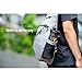 Infuser Water Bottle 25oz Sport Bottles with Dual Fruit Infusion Strainers, Leak-proof Flip Top Design, Anti-slip BPA Free Tritan Water Bottle by Ingenuity & Senhs (Black)