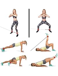 SUPALAK Ankle Straps for Cable Machines, Ankle Cuff for Resistance Bands Adjustable Comfort fit Neoprene Stainless Steel D-Ring Glute & Leg Workouts - for Women & Men