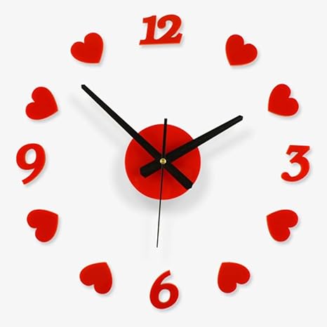 Amazon.com: Creative Love Gift Wall Clock Free Combination Of ...