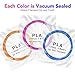 Nulaxy 3D Printer/3D Pen Filament, 1.75mm PLA Filament Refills Pack of 20, Each Color 16 Feet, Total 328 Feet, Bonus 4 Glow in The Dark