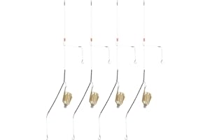 VBESTLIFE Vbest life Portable Fishing Bait Cage, 4PCS Lightweight Portable Fishing Lure Bait Trap Basket Feeder Fish Tackle Accessories