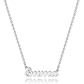 Hidepoo Emma Necklace Personalized Name Pendant Necklace, Dainty Emma Name Necklace Chain Jewelry Gifts for Women