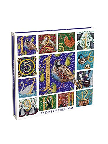 Museum and Galleries Christmas Cards - 12 Days of Christmas - Pack of 12