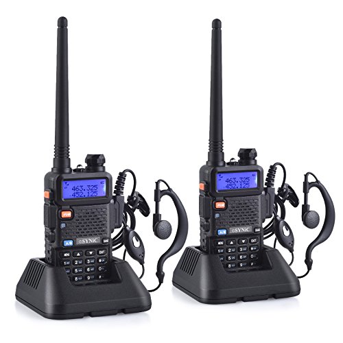 Buy eSynic Walkie Talkie 2pcs UV5R Dual Band VHF/UHF Walky Talky LED