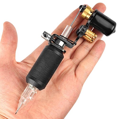 Professional Tattoo Motor Machine, Bolayu Body Art Rotary GunLinner Shader Equipment (Black)
