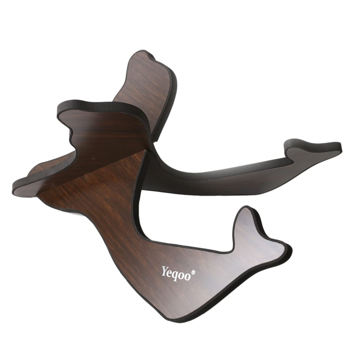 Yeqoo(R) Classic Acoustic Guitar/Ukulele/Kalimba Wooden Stand holder (Cute Dolphin for Guitar, Black)