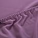 Honeymoon 1800 Brushed Microfiber Embroidered Bed Sheet Set, Ultra Soft, Twin - Purple