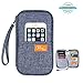 NO.2 BAG Travel Wallet Passport Holder RFID Document Organizer Waterproof Family Passport Holder Blocking Document Organizer Bag 9.1 x 5.2 x 1.2 inch Gray