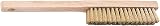 Draper Brass Wire Scratch Brush 225mm Rust Paint Removal Wooden Handle Cleaning view 3