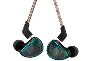KINBOOFI KZ AS10 in Ear Monitor Earbuds Headphone, Pure 5 Balanced Armature 5BA KZ Earbuds Earphone, Musician in Ear Monitor Headphone High Fidelity HiFi Headset (No Microphone, Green)…
