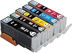 Skia Canon Compatible 5 Pack PGI-270 XL CLI-271 XL Ink Cartridge cli270 pgi270 for inkjet printer Pixma MG7720, MG6820, MG6821, MG6822, MG5720, MG5722,MG5721 271xl 270xl