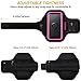 RUNBACH Armband for Galaxy S9,Running Exercise Gym Bag with Fingerprint Touch/Key Holder and Card Slot for Samsung Galaxy S9 (Pink)