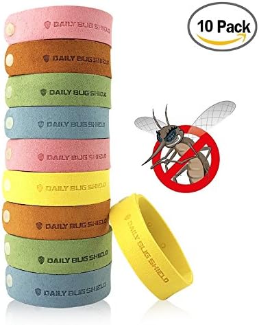 Stouch Mosquito Repellent Bracelet, Insect &amp; Bug Repellent Bands, 100% Natural &amp; Non-Toxic, Indoor Outdoor Protection for Kids &amp; Adults, Count 10.
