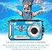 Waterproof Digital Camera Full HD 1080P Underwater Camera 24MP Video Recorder Camcorder Point and Shoot Camera Selfie Dual Screen Waterproof Camera for Snorkeling