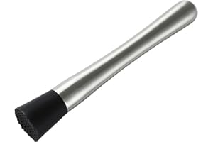 Cocktail Muddler Stainless Steel Cocktail Muddler Ice Crushing Rod Mallet Hammer Bar Wine Mixing Stick with Grooved Head (L 2
