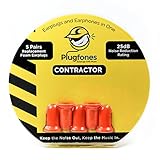 Plugfones Foam Replacement Plugs - 5 Pairs (Orange)