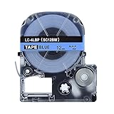 Absonic Tape Cassette Replacement for EPSON LW-300 LW-400 LW-500 LW-600P LM-700 LW-900P LW-1000P Label Maker LC-4LBP9/LK-4LBP9 (1/2