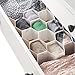 Whitmor Honeycomb Drawer Organizer - White - Set of 3