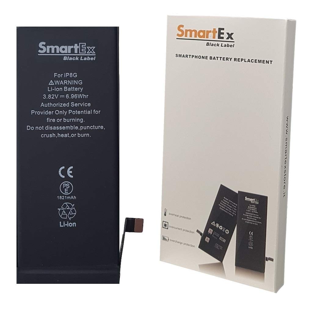 Smartex® Black Label Battery compatible with iPhone 8-1821 mAh | 2 Years Guarantee