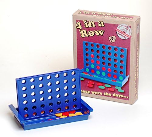 Prof Warbles Retro Traditional Travel Family Game 4 In A Row Connect 4