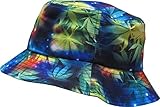 KBETHOS Galaxy Bucket Hat, One Size (Medium to Large), (Leaf Galaxy) Black