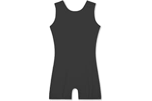 Nymphperi Girls Gymnastics Leotards Toddler Sleeveless Tank Biketards Tumbling Dance Unitards for Kids Class Training