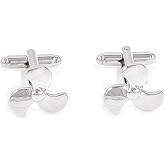 MRCUFF Propeller Ship Boat Pair of Cufflinks in a Presentation Gift Box &amp; Polishing Cloth
