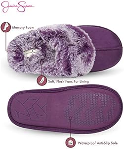 jessica simpson purple slippers