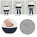 sweetplus Foldable Cotton Rope Basket Laundry Basket - Woven Toy Bin Blanket Storage Basket - Cotton Rope Baskets Organizer Nursery Hamper with Various Handle (Navy, XL)