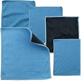 ECO-FUSED Microfiber Cleaning Cloths - 5 Pack - Double-Sided Cleaning Cloths - Microfiber and Suede Cloth for Smartphones, LC