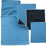 Microfiber Cleaning Cloths - 5 Pieces Pack of Double-sided Cleaning Cloths (6.6 inch x 6.2 inch) - Microfiber and Suede Cloth for Cleaning Cell Phones