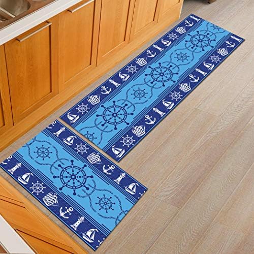 HYID Ergonomic Anti Fatigue Kitchen Mat Non Slip Machine Washable Absorbent Floor Rug Extra Long Bathroom Runner Rug