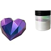 BLWAFY Chameleon Mica Powder, 40g/1.41oz,Pearlescent Effect Pigment for Epoxy Resin, Crafts, Automotive Paint (Blue-Purple-Red-Deep Orange)