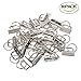 CRIVERS 30PC Key Fob Hardware and Wristlet Sets with Key Rings (1.25 inch)