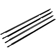 Newsmarts 4 Pcs Car Door Weatherstrips Window Weather Stripping Moulding Trim Seal Belt for Toyota Highlander 2008-2013 Part Number：72410-T2A-A01、72450-T2A-A01、72910-T2A-A01、72950-T2A-A01